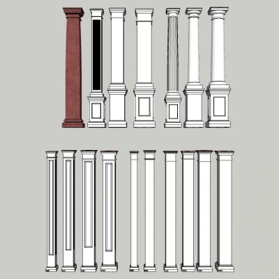 中式欧式罗马柱子