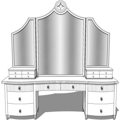 欧式美式法式梳妆台化妆台