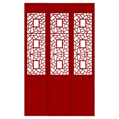 现代花格隔断屏风