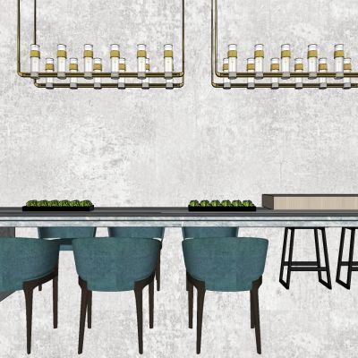 北欧吧台吧椅社交厨房