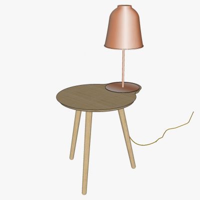 北欧现代边几圆几角几灯几