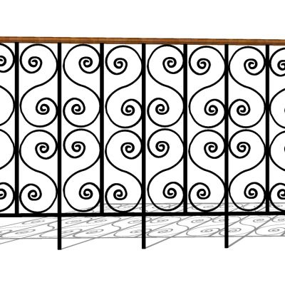欧式铁艺栏杆护栏扶手
