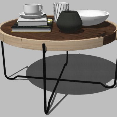 现代桌几角几圆几组合