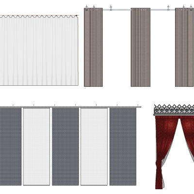现代法式布帘窗帘