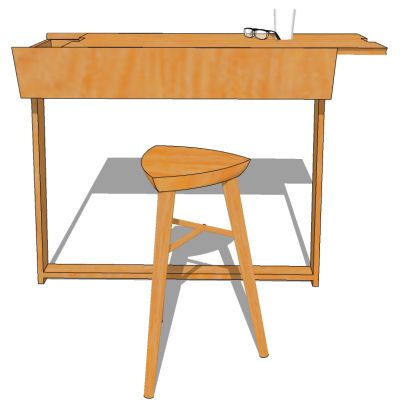 北欧现代梳妆桌台写字台