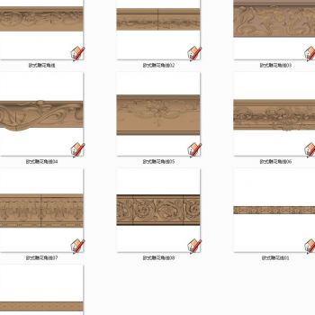 欧式法式雕花脚线线脚石膏线