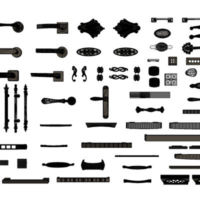 现代门拉手把手