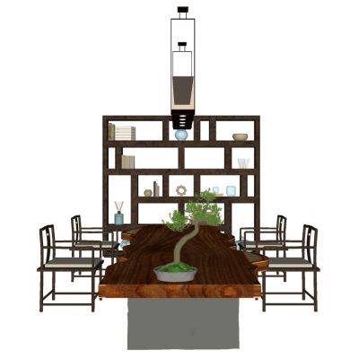 新中式实木茶几茶桌椅