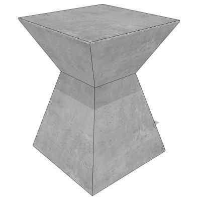 现代石制边几茶几