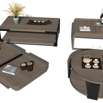 新中式茶几组合