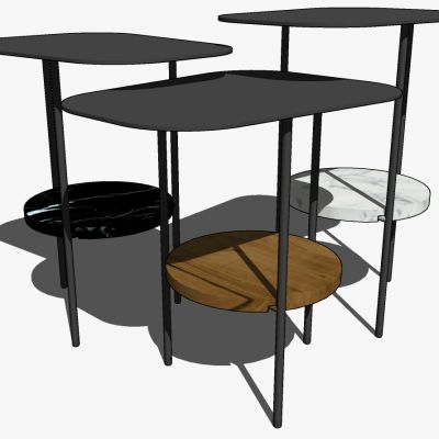 北欧现代边几圆几角几灯几