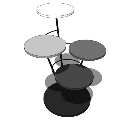 北欧现代边几圆几灯几