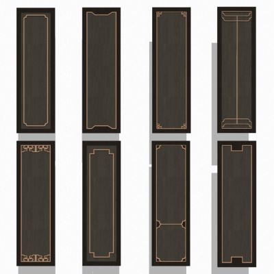 新中式木门门扇单开门