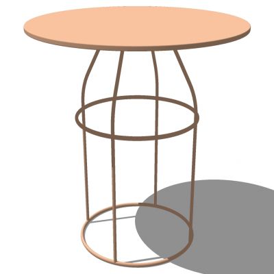 现代北欧金属铁艺圆几边几