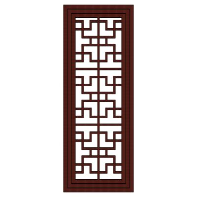 中式花格屏风隔断