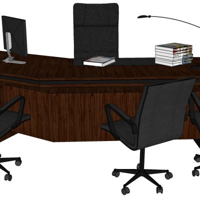 欧式实木老板桌老板椅组合