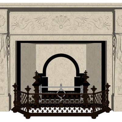 欧式法式壁炉火炉火焰铁艺火焰