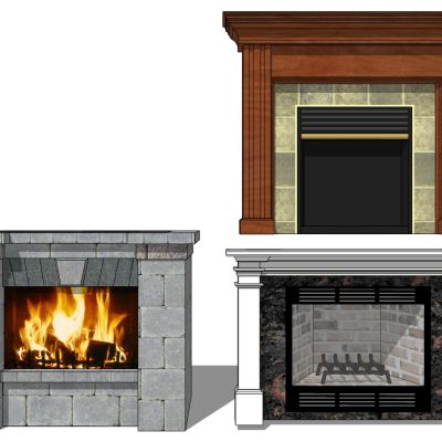 美式欧式法式雕花壁炉火炉