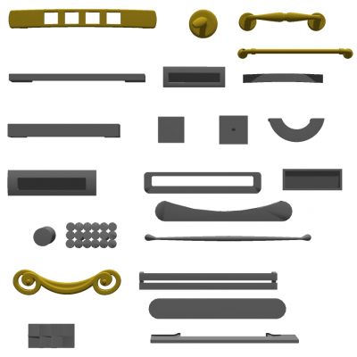 现代门把手拉手五金件