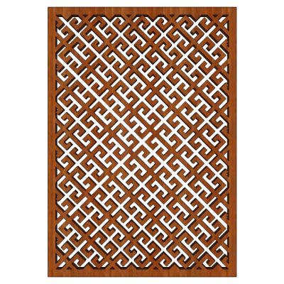 中式花格屏风隔断