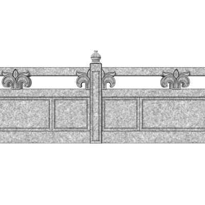中式玉石石材栏杆桥