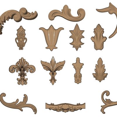 欧式法式雕花角花构件