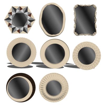 欧式金属装饰镜组合