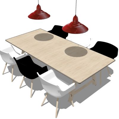 北欧现代餐桌