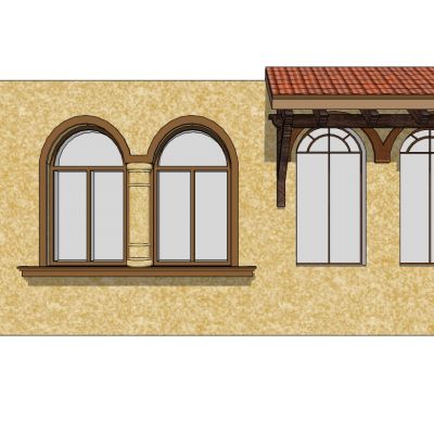 欧式建筑别墅窗