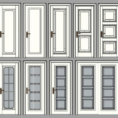 现代双开门组合