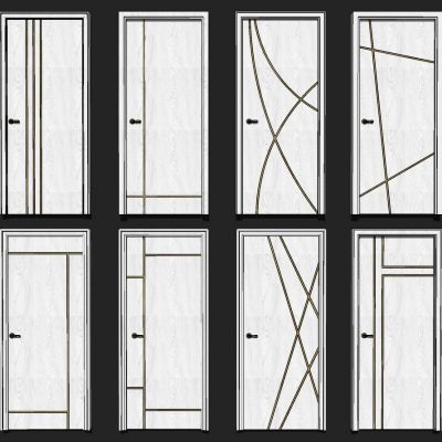 现代房门组合