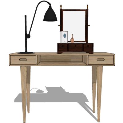 北欧现代梳妆桌台写字台