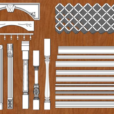 欧式法式建筑构件石柱子