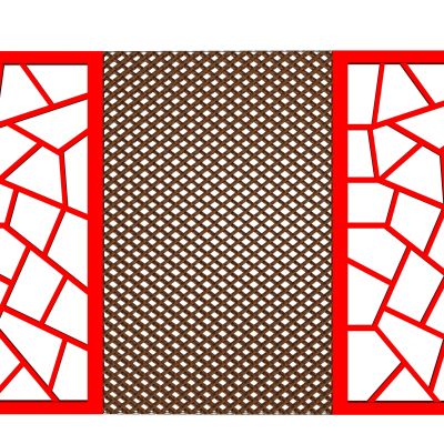 中式花格屏风隔断