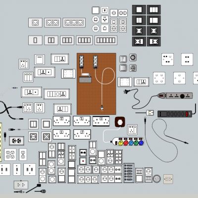 开关插座插排电源开关