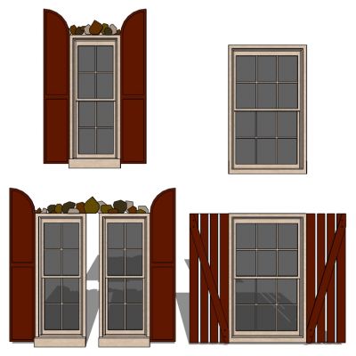 欧式建筑别墅窗