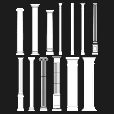 欧式法式罗马柱柱子柱头柱基装饰柱子