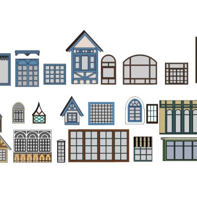 欧式建筑外窗窗户