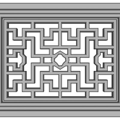 中式景窗花窗花格