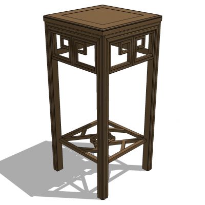 唐风中式古典实木家具边几摆台花架花几