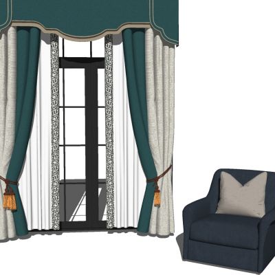 新中式欧式别墅窗帘