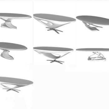 现代异形家具茶几餐桌