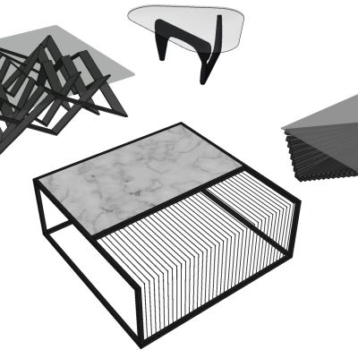 北欧现代茶几组合