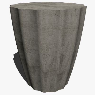 现代新中式原木木墩板民宿民俗乡村边几