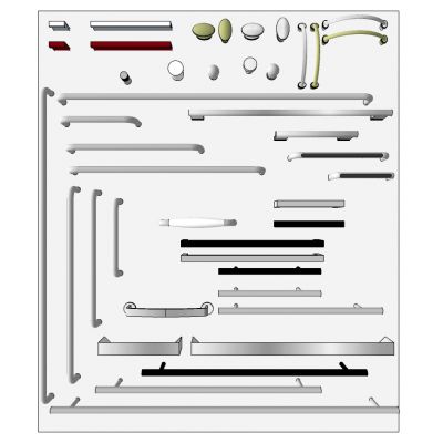 现代橱柜抽屉门把手拉手五金件