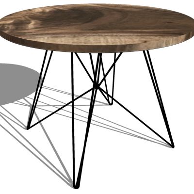 工业风边几圆几