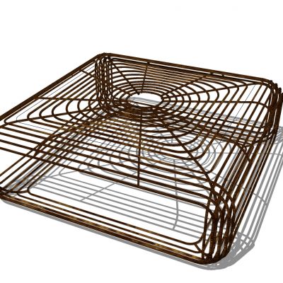 新中式东南亚藤编竹编席编织茶几户外家具