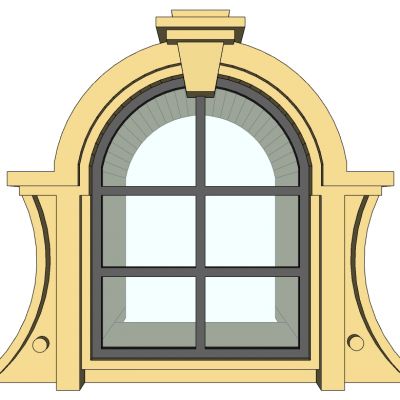 欧式建筑别墅窗