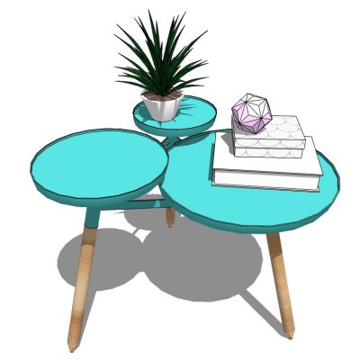 北欧现代边几圆几灯几