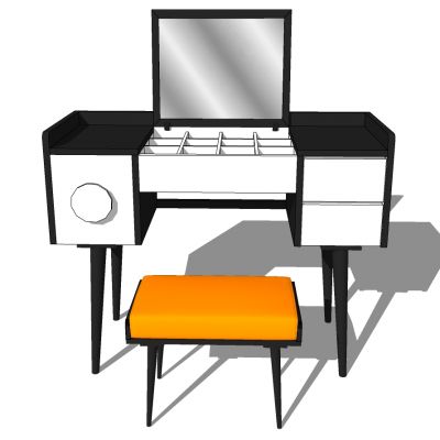 北欧现代梳妆台化妆台椅子